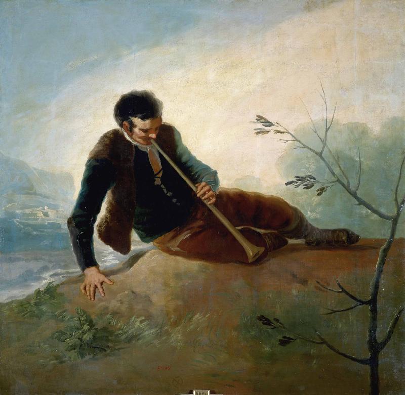 Francisco de Goya Pastor tocando la dulzaina Germany oil painting art